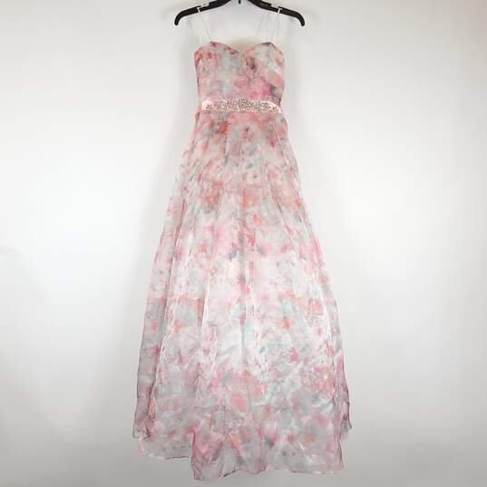 Windsor Women Multicolor Floral Gown Sz 1 NWT image number 1