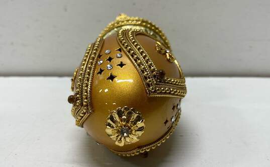 Kurt Adler Polonaise Musical Egg 5.5 in Tall Vanity Table Top Decorative Egg image number 7
