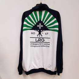 Lrg Roots and Equipment Men's White/Navy Track Suit Zip-Up Jacket Sz. XL alternative image