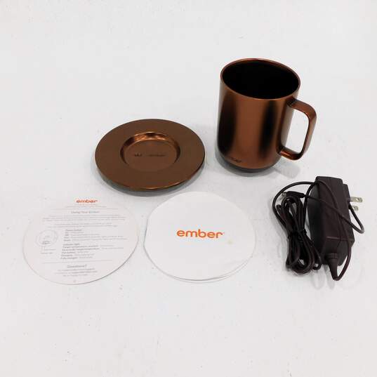 Ember Smart Mug 2 - 10 oz - Copper With Coaster & Charger image number 1