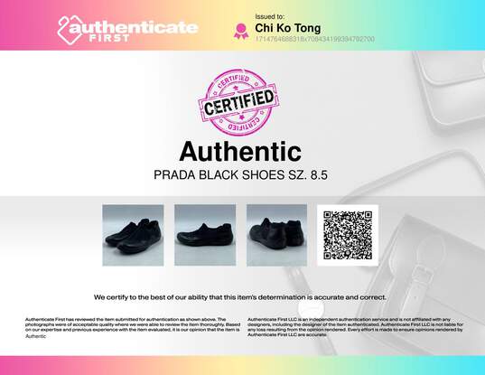 Prada Black Slip-On Casual Shoe Men 8.5 image number 9