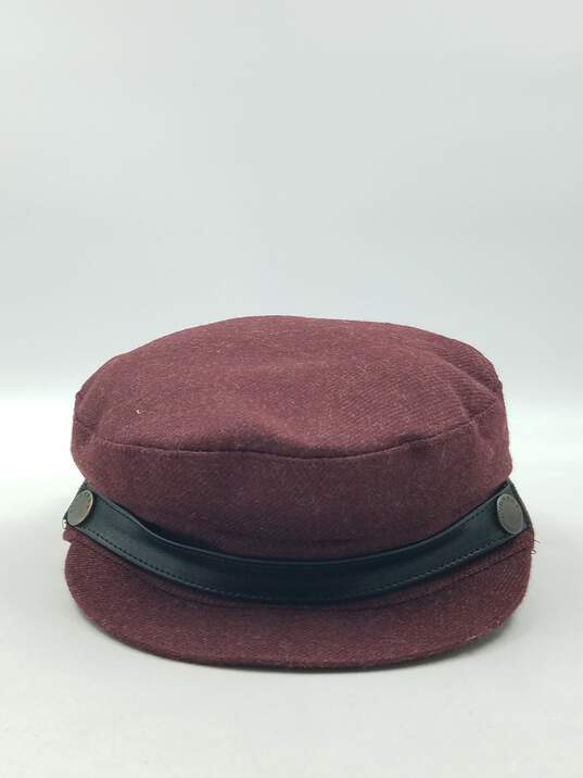 Authentic Burberry London Burgundy Newsboy Ivy Cap image number 1