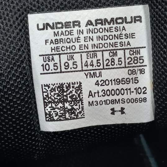 Under Armour Men's Black Micro G Pursuit Shoes 3000011-102 Size 10.5 image number 6