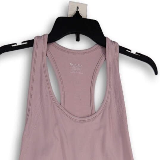 NWT Womens Pink Scoop Neck Racerback Strap Pullover Tank Top Size Large image number 3