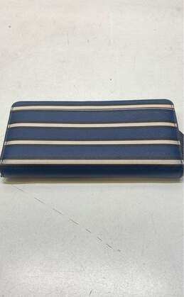 Kate Spade Multi Striped Leather Zip Around Envelope Card Wallet alternative image