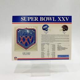 SUPER BOWL 25 1991 Giants vs Bills Willabee Ward OFFICIAL XXV NFL PATCH CARD