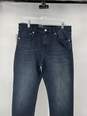 Mens Blue 035 Dark Wash Stretch Denim Straight Jeans Size 32X30 W-0528922-A image number 2