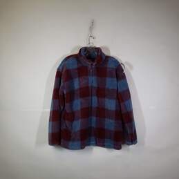 NWT Womens Plaid Long Sleeve Quarter-Zip Pullover Sweater Size XL
