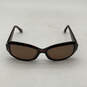 Womens GU7410 Black Brown Lens Full Rim Fashionable Rectangle Sunglasses image number 2
