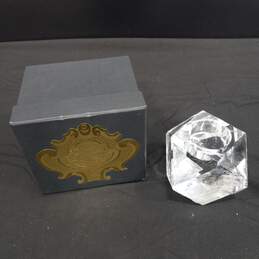 Granville Crystal Faceted Diamond Cut Candle Holder