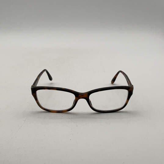Womens 4086-B 5243 Black Brown Prescription Rectangular Eyeglasses image number 2