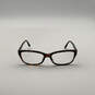Womens 4086-B 5243 Black Brown Prescription Rectangular Eyeglasses image number 2