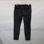 Eileen Fisher Wash Out Black Cotton Blend Slim Pant WM Size 10 image number 1
