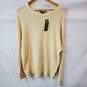French Connection Beige Yellow Waffle Knit Sweater Size L with Tags image number 1