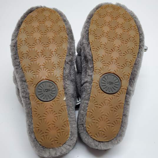 UGG FLUFF YEAH Charcoal Slide Slipper Sandal Women's Size 9 image number 3