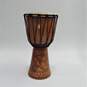 Unbranded Pair of Wooden Rope-Tuned Djembe Drums (Set of 2) image number 3