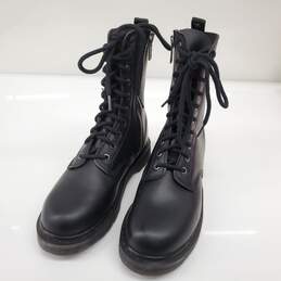 Demonia Unisex Bolt 200 Black Vegan Leather Combat Boots Size 9 Men's | 11 Women's alternative image