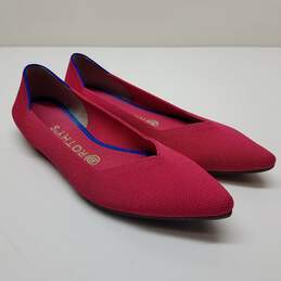 Rothy's Hot Pink Pointed Toe Flats Size 8.5