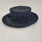 Sonni Navy Blue Woven Hat image number 2