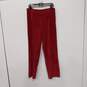 Women's Jerry Lewis Red Leather Pants Size 14 image number 2