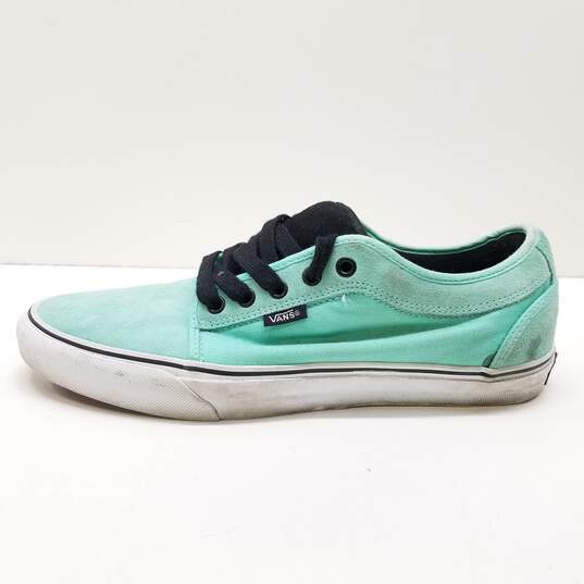 Vans Off The Wall Low Canvas Trainers Green/Gum US 11 image number 1