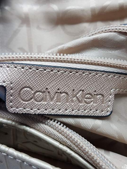Calvin Klein Small Gold Crossbody Bag image number 4