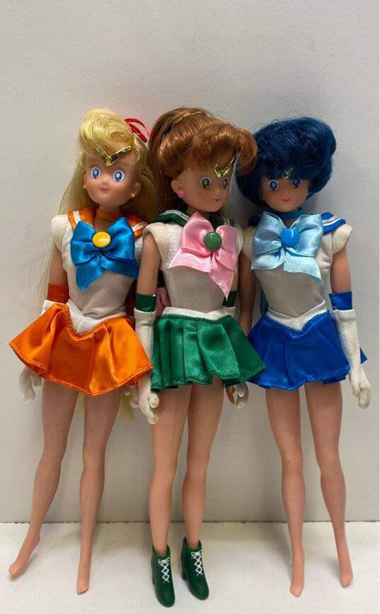 Rare Sailor Moon Irwin Dolls Assorted Lot Of 3 Jupiter, Venus And Mercury Dolls image number 7