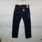 Levi's Dark Blue Cotton 505 Regular Straight Leg Jeans MN Size 32x34 NWT image number 1