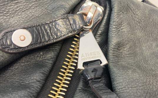Aimee Kestenburg Leather Front Zip Backpack Black image number 5