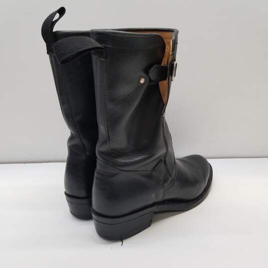 Boulet Leather Buckle Boots Black 10.5 image number 4