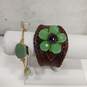 Assorted Green and Brown Fashion Jewelry Lot of 6 image number 5