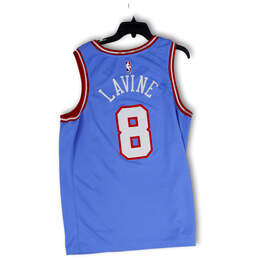 Mens Blue NBA Chicago Bulls #8 Zach Lavine Basketball Jersey Size X-Large alternative image