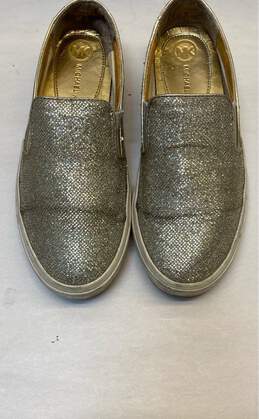 Michael Kors Gold Glitter Slip-On Casual Shoe Women 8 alternative image
