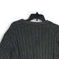 Geoffrey Beene Womens Gray Knitted Long Sleeve Button Front Cardigan Sweater XL image number 4