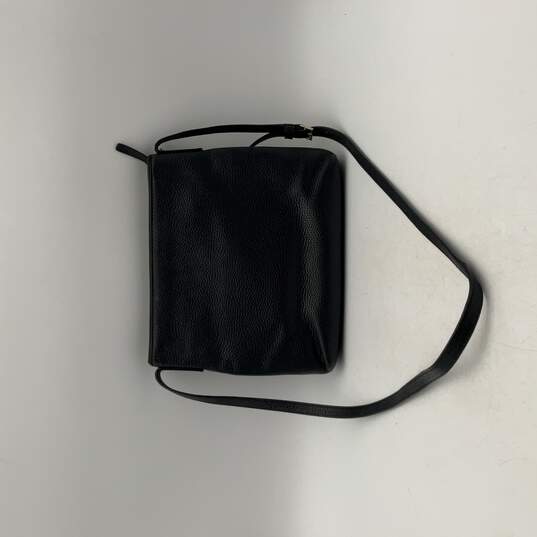 Kate Spade New York Womens Black Leather Pocket Adjustable Strap Crossbody Bag image number 2