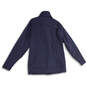 Mens Navy Softshell Mock Neck Long Sleeve Full-Zip Jacket Size Small image number 2