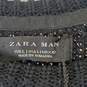 Zara Men Black Knitted Sweater L NWT image number 3