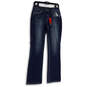 NWT Womens Blue Medium Wash Pockets Denim Silm Bootcut Leg Jeans Size 6 image number 1