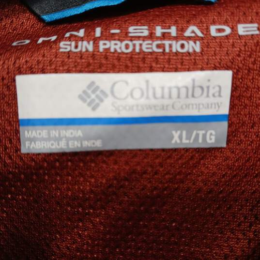 Columbia Men's Orange Button Up  XL image number 4