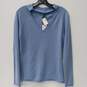 Women's Blue V Neck Sweater Size Medium image number 1