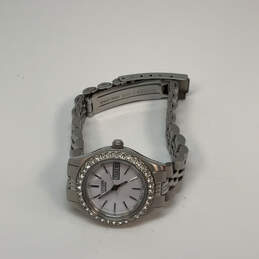 Designer Citizen Silver-Tone Rhinestone Round Dial Analog Wristwatch alternative image