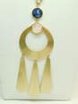 Kate Spade Designer Pink Blue & Gold Tone Stud Earrings & Statement Pendant Necklace With Dust Bag 60.3g image number 6