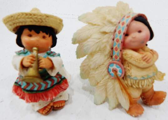 Vintage Enesco Friends Of The Feather Little Big For Britches & Mariachi Muchachos Figurines image number 1
