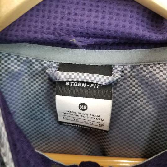Nike storm fit lightweight mini checkerboard print zip jacket women's XS image number 1