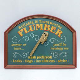 Vintage Plumbing Business Sign