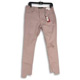 NWT Express Womens Pink 5-Pocket Design Boyfriend Jeans Size 10
