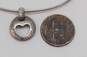 Tiffany & Co. Sterling Silver Cut Out Heart Pendant Necklace 8.0g image number 2