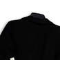 NWT Womens Black Long Sleeve Collared Pockets One Button Blazer Size Small image number 1