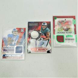 3 NFL Game Used/Game Worn Football Memorabilia Cards
