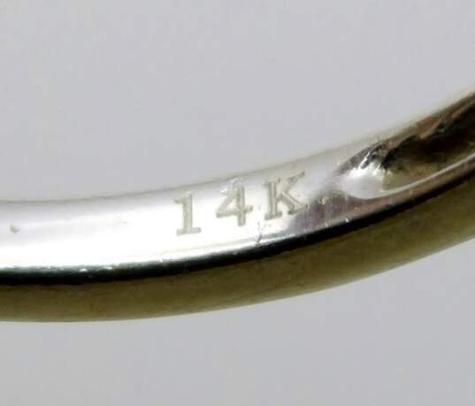 14K White Gold 0.05 CTTW Diamond Band Ring 2.0g image number 3